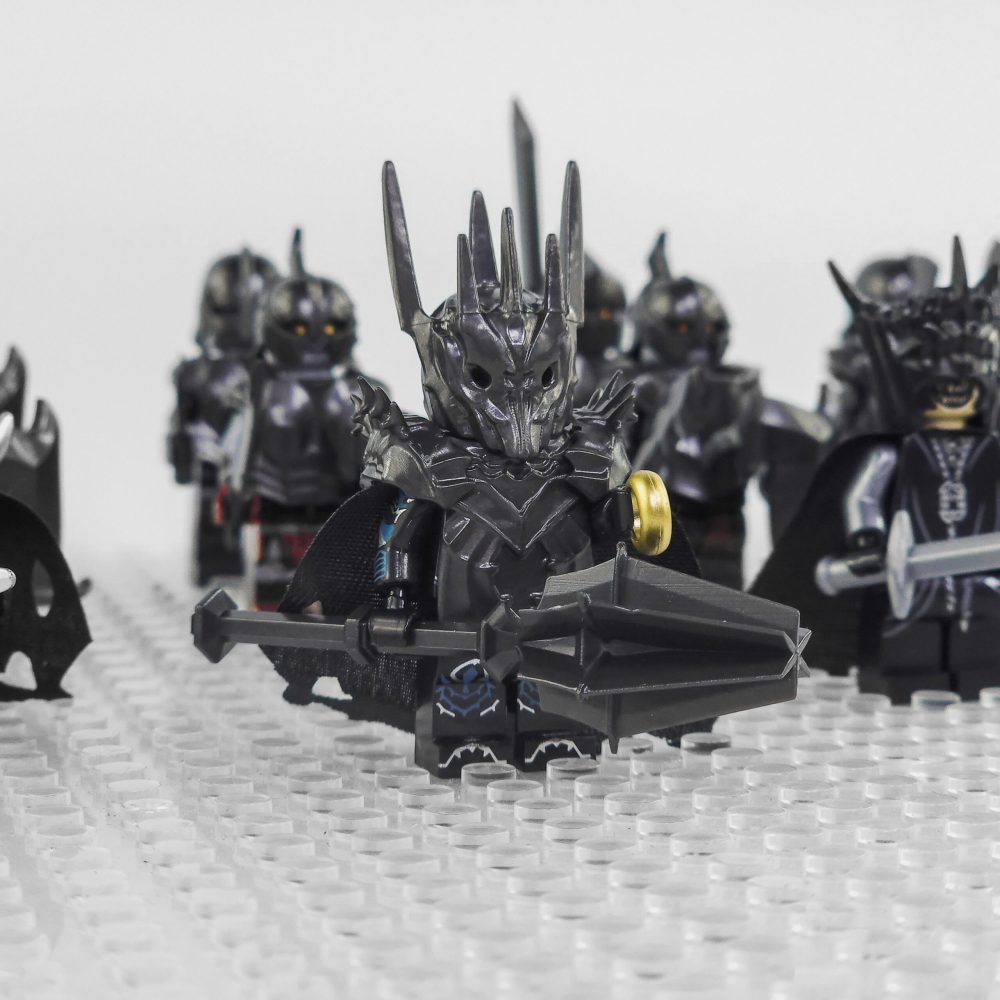 Lord the Rings Sauron Witch King and Mordor Orcs Block Figures Set 13pcs