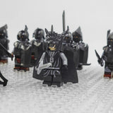 Lord the Rings Sauron Witch King and Mordor Orcs Block Figures Set 13pcs