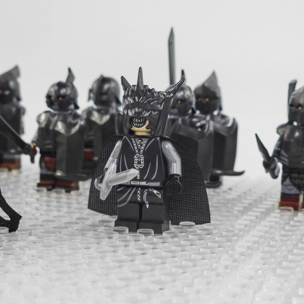 Lord the Rings Sauron Witch King and Mordor Orcs Block Figures Set 13pcs