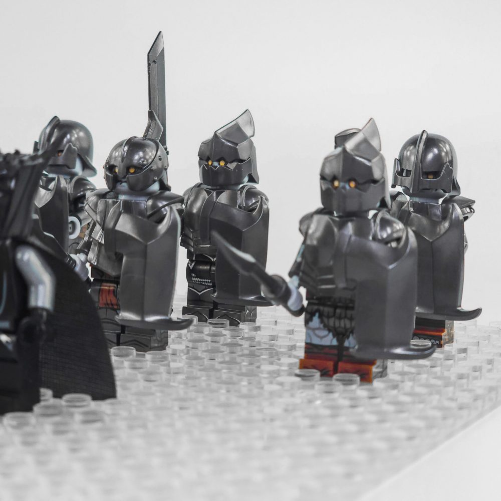 Lord the Rings Sauron Witch King and Mordor Orcs Block Figures Set 13pcs