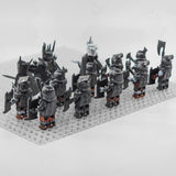 Lord the Rings Sauron Witch King and Mordor Orcs Block Figures Set 13pcs