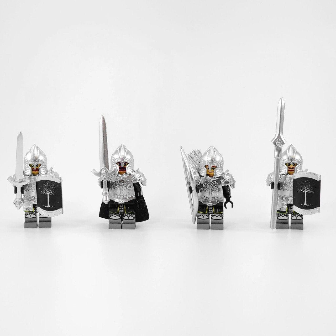 Lord the Rings Soldiers Gondor Bows Block Figures Set 5pcs