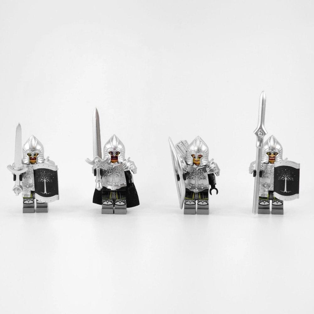 Lord the Rings Soldiers Gondor Block Figures Set 16pcs
