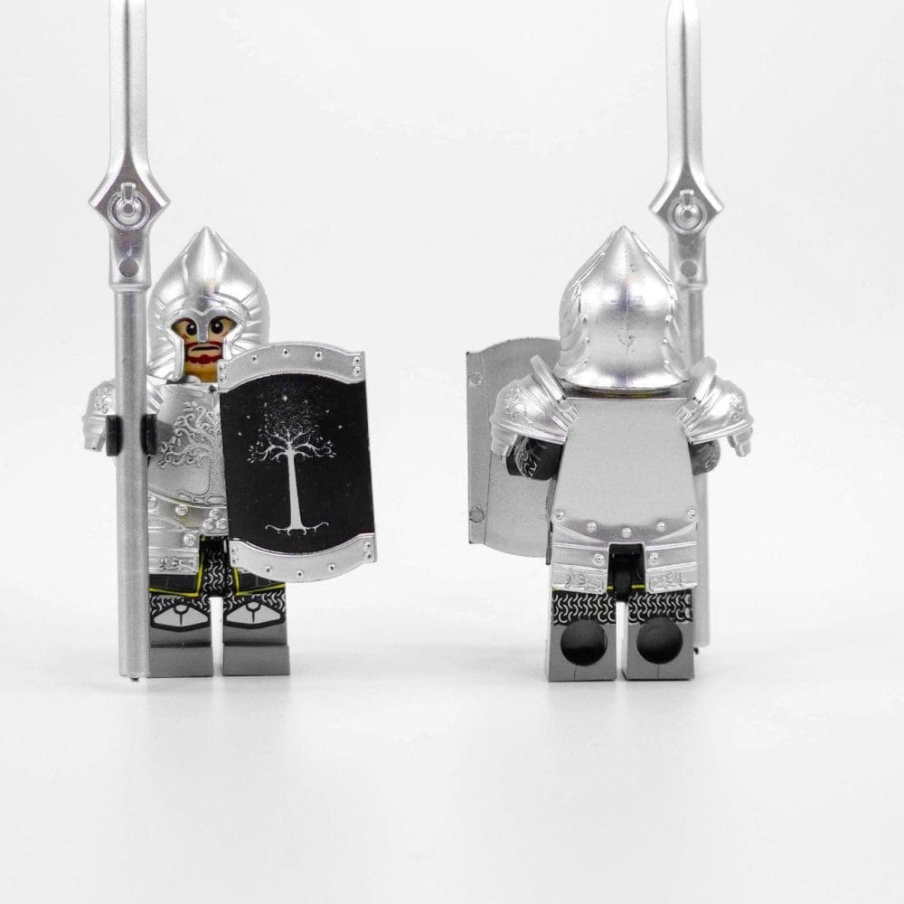 Lord the Rings Soldiers Gondor Spears Block Figures Set 5pcs