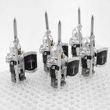 Lord the Rings Soldiers Gondor Spears Block Figures Set 5pcs