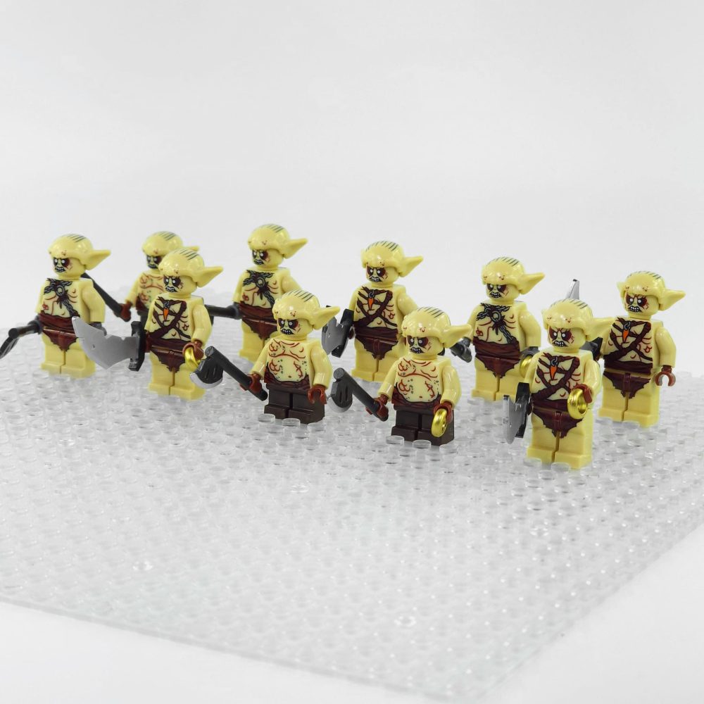 Lord the Rings The Hobbit Goblins Block Figures Set 10pcs