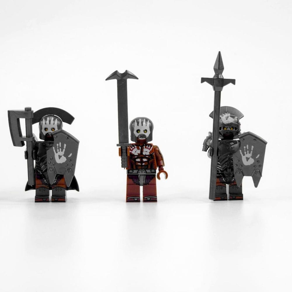Lord the Rings Uruk-Hai Archers Block Figures Set 5pcs