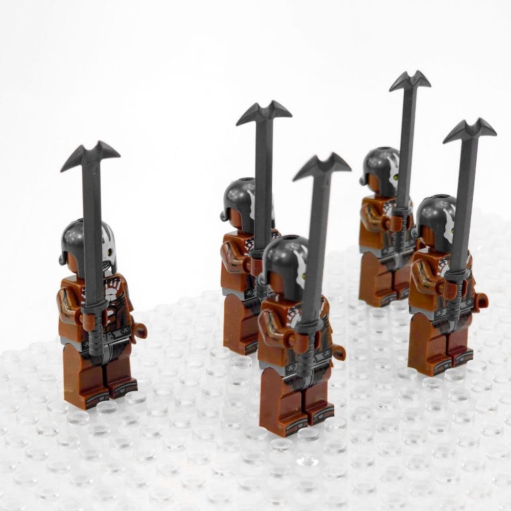 Lord the Rings Uruk-Hai Berserkers Block Figures Set 5pcs