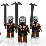 Lord the Rings Uruk-Hai Berserkers Block Figures Set 5pcs