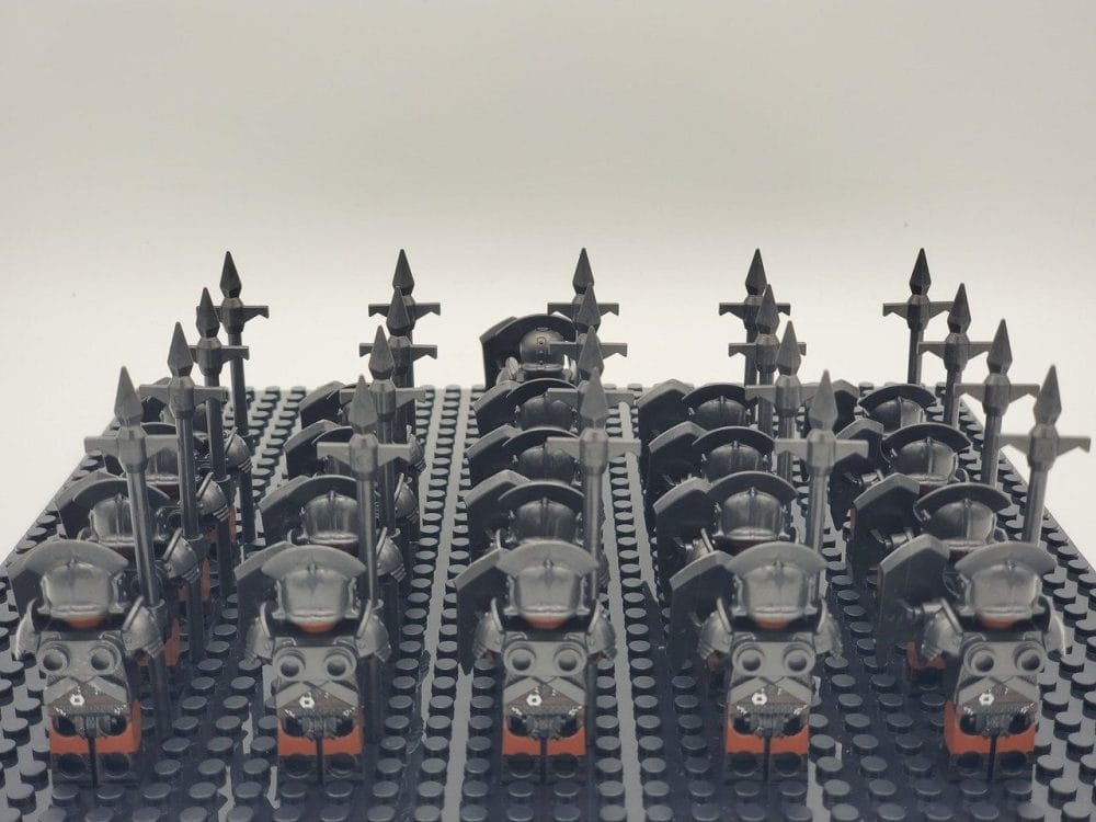 Lord the Rings Uruk-Hai Heavy Armour Block Figures Set 21pcs