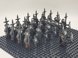 Lord the Rings Uruk-Hai Heavy Armour Block Figures Set 21pcs