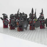 Lord the Rings Uruk-Hai Orcs and Goblins Block Figures Set 16pcs