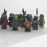 Lord the Rings Uruk-Hai Orcs and Goblins Block Figures Set 16pcs