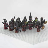 Lord the Rings Uruk-Hai Orcs and Goblins Block Figures Set 16pcs