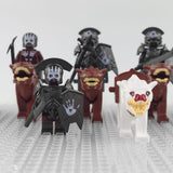 Lord the Rings Uruk-Hai Warg Rider Block Figures Set 12pcs