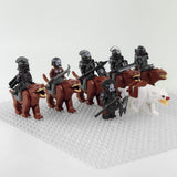 Lord the Rings Uruk-Hai Warg Rider Block Figures Set 12pcs