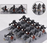 Lord the Rings Uruk-Hai Warg Rider Block Figures Set 22pcs
