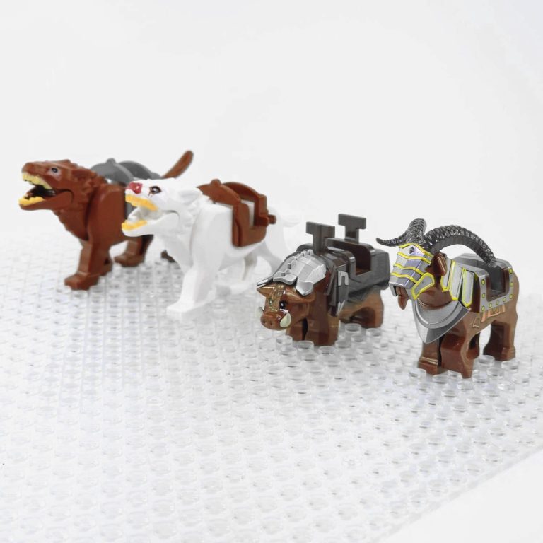 Lord the Rings Wargs, Boars and War Goat Mounts for Block Figures