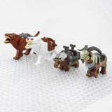 Lord the Rings Wargs, Boars and War Goat Mounts for Block Figures