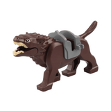 Lord the Rings White Brown Grey Black Wargs Mounts for Block Figures