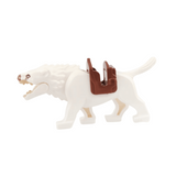 Lord the Rings White Brown Grey Black Wargs Mounts for Block Figures