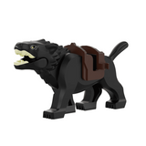 Lord the Rings White Brown Grey Black Wargs Mounts for Block Figures