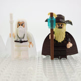 Lord the Rings Wizards Middle Earth Block Figures Set 4pcs