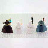 Lord the Rings Wizards Middle Earth Block Figures Set 4pcs