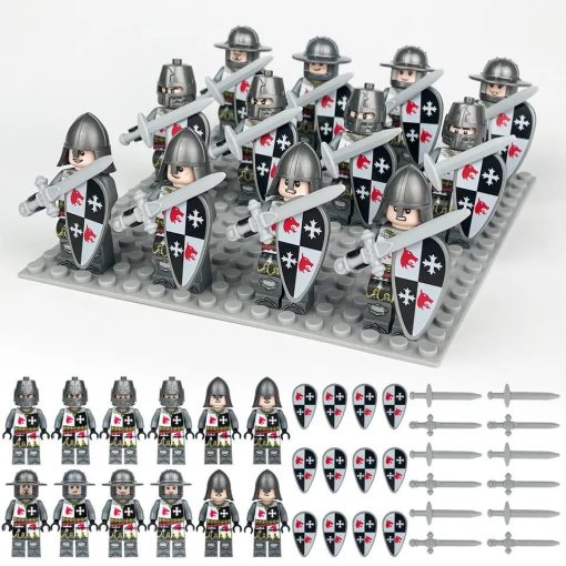Lynx Knight Medieval Castle Block Figures Set of 12pcs