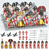 Medieval Crusaders Knights Block Figures Set