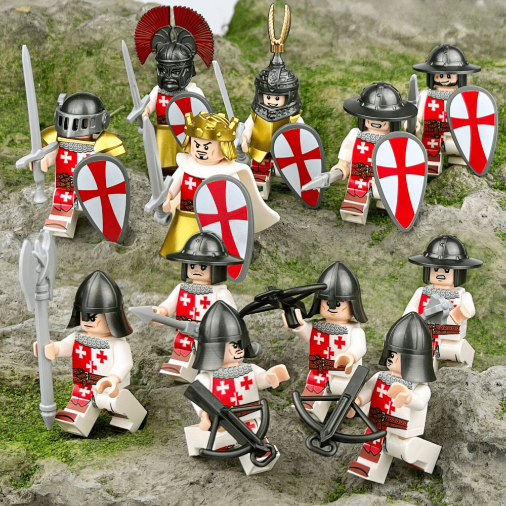 Medieval Crusaders Knights Block Figures Set