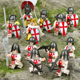 Medieval Crusaders Knights Block Figures Set