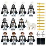 Medieval Crusades Teutonic Knight Block Figures Set