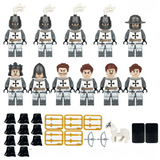 Medieval Crusades Teutonic Knight Block Figures Set