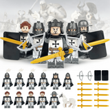 Medieval Crusades Teutonic Knight Block Figures Set