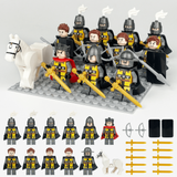 Medieval Jean III de Grailly French Crusaders Block Figures Set