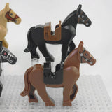 Medieval Knights Horses and Mounts Block Figures Style 2