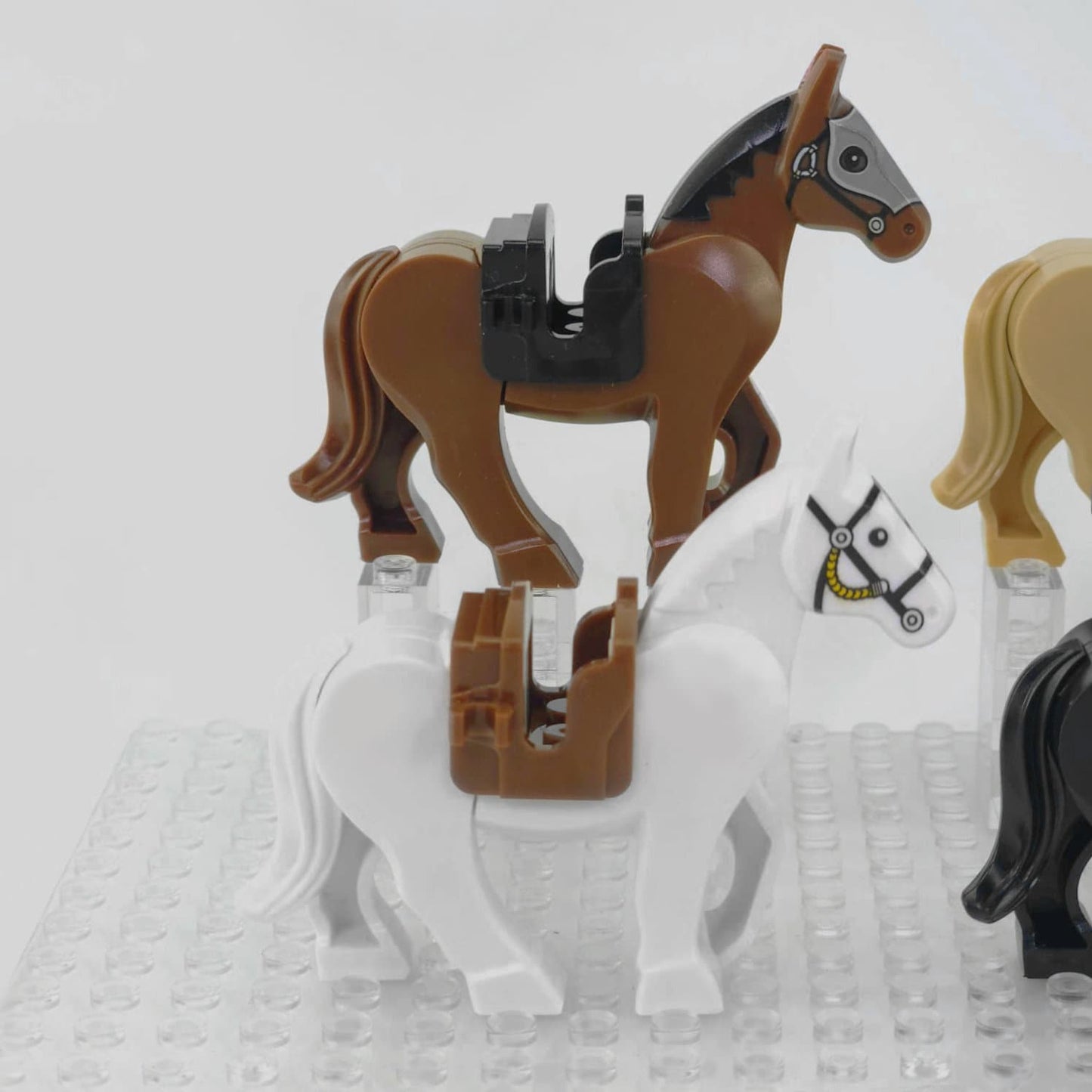 Medieval Knights Horses and Mounts Block Figures Style 2