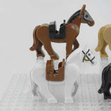 Medieval Knights Horses and Mounts Block Figures Style 2