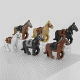 Medieval Knights Horses and Mounts Block Figures Style 2
