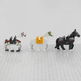 Medieval Knights Horses and Mounts Block Figures