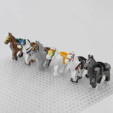 Medieval Knights Horses and Mounts Block Figures