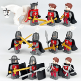 Medieval Templar Knights Block Figures Set