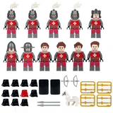 Medieval Templar Knights Block Figures Set
