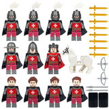 Medieval Templar Knights Block Figures Set
