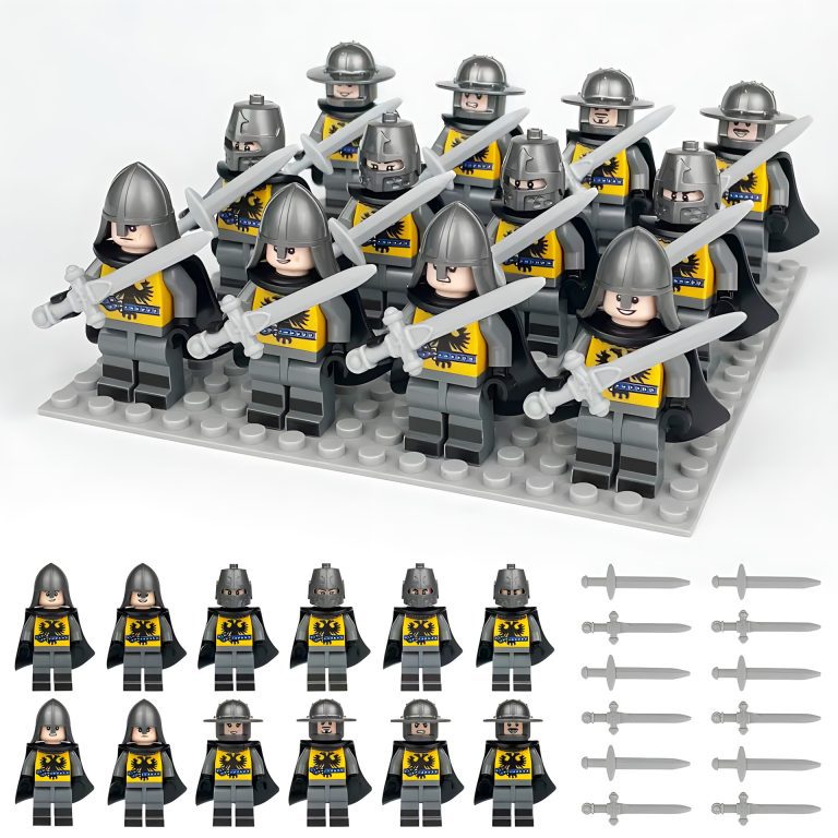 15th Century German Castle Knights Block Figures Set of 12pcs