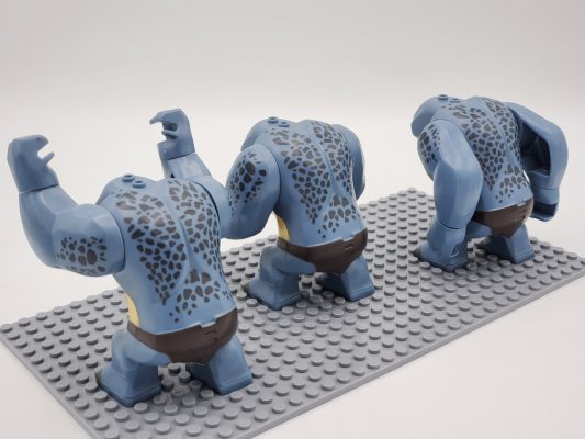 Lord the Rings Cave Trolls Minifigures Set 3pcs (9cm Block Figures)