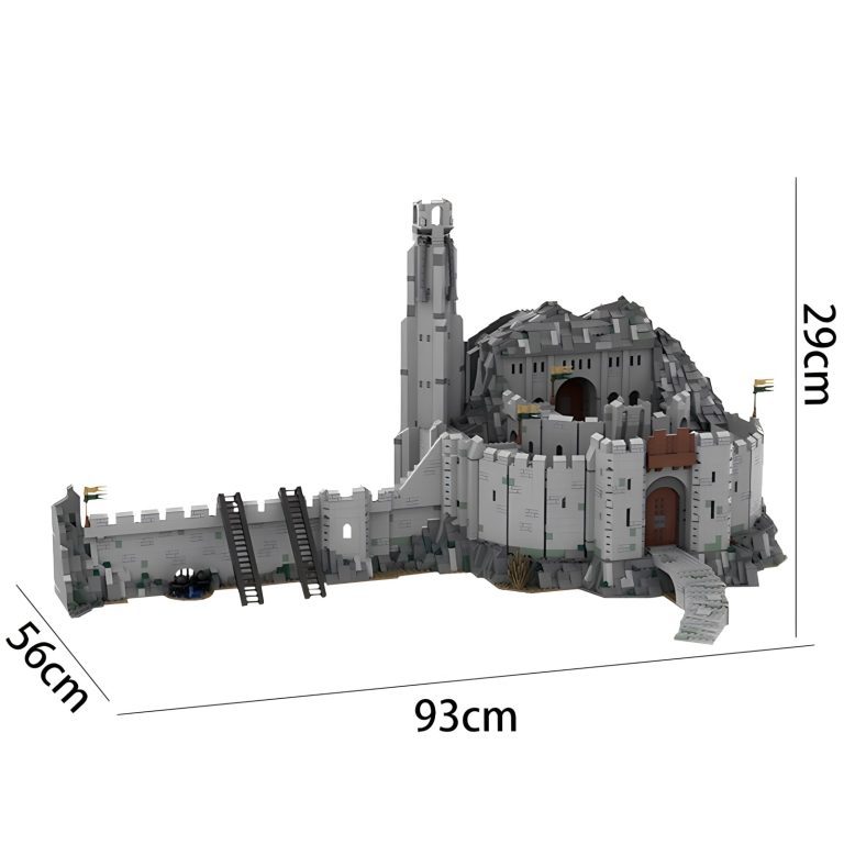 Lord the Rings Helms Deep MOC Building Set With 100 Block Figures