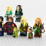 Lord the Rings High Elves and Men Block Figures Set 8pcs