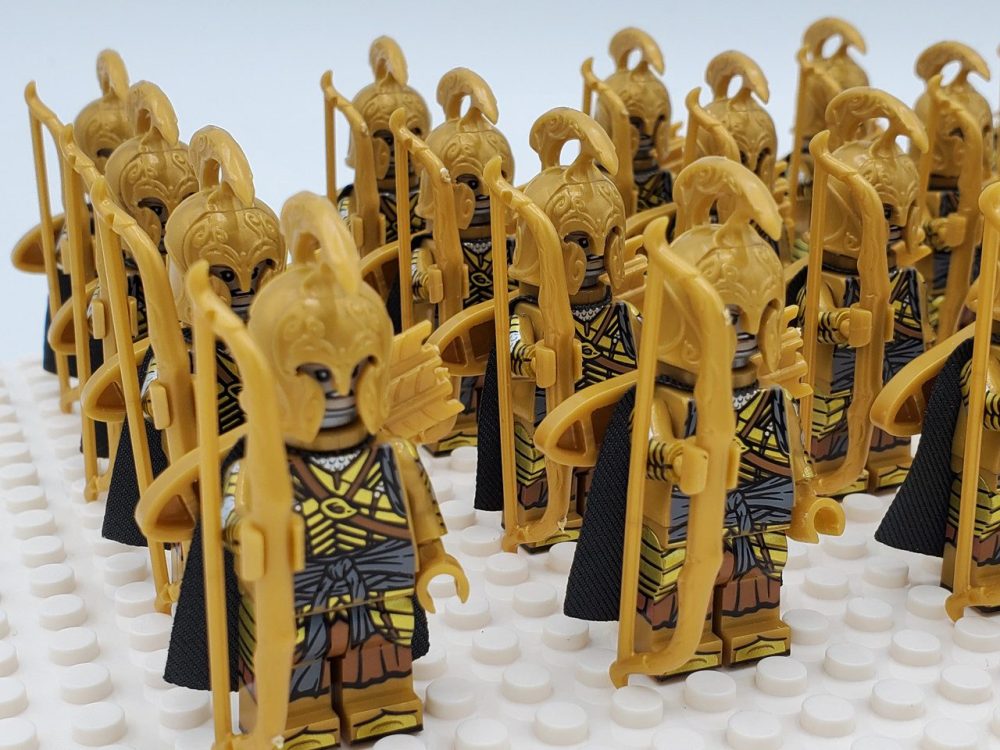 Lord the Rings High Elves Bows Block Figures Set 21pcs